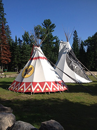 Picture of a Tipi at Spirit Pont