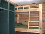 Picture of a bedroom with bunk beds in the main lodge at Spirit Point