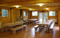 Picture of the interior of the dining hall at Spirit Point